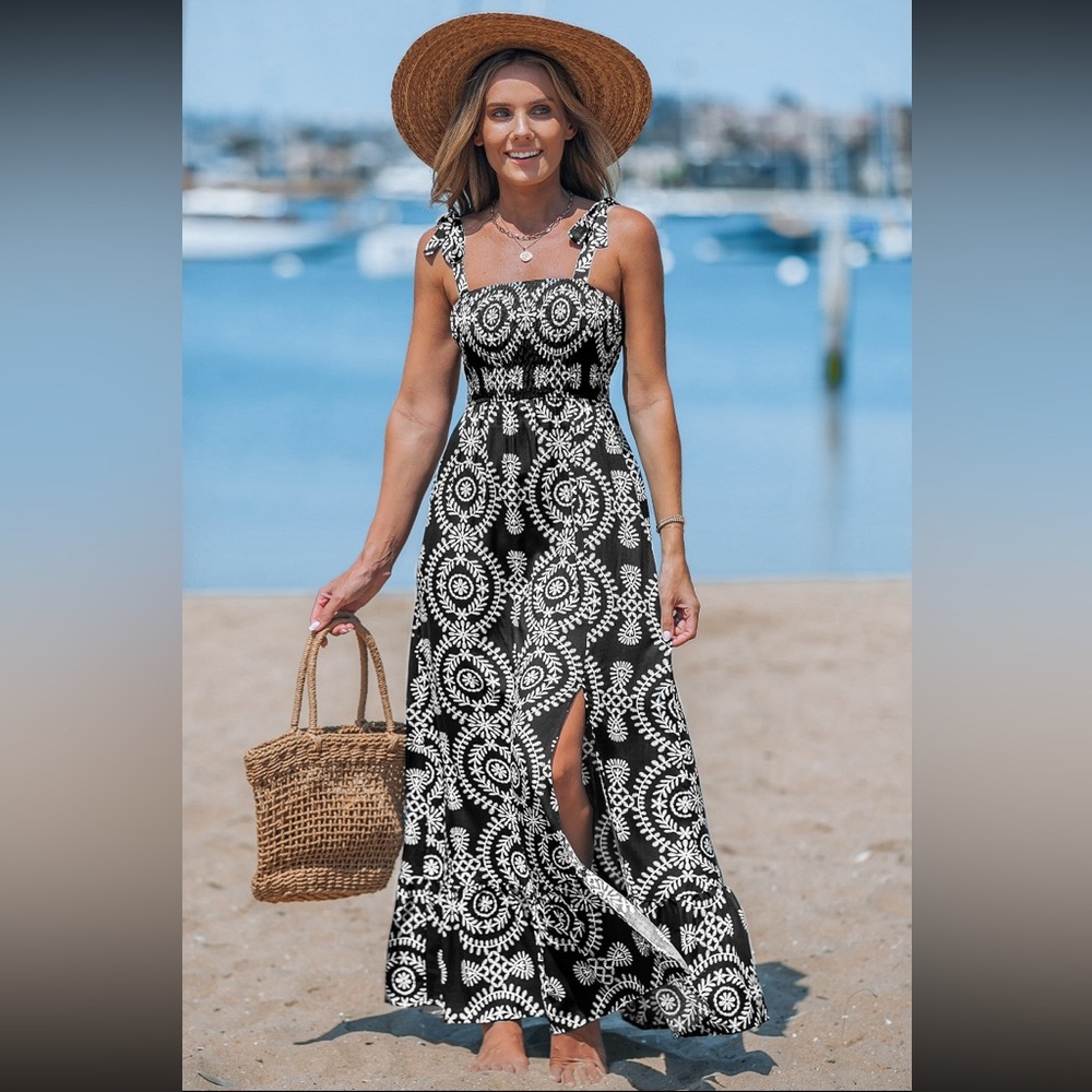 Printed maxi dress